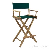 Extra-Wide Premium 18" Directors Chair Natural Frame W/Navy Color Cover   563751098